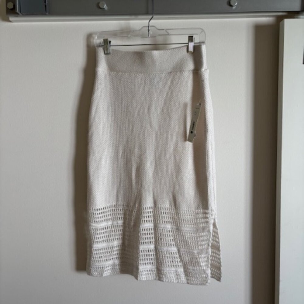 AQUA Crochet Pointelle Skirt - 100% Exclusive to Bloomington size XL